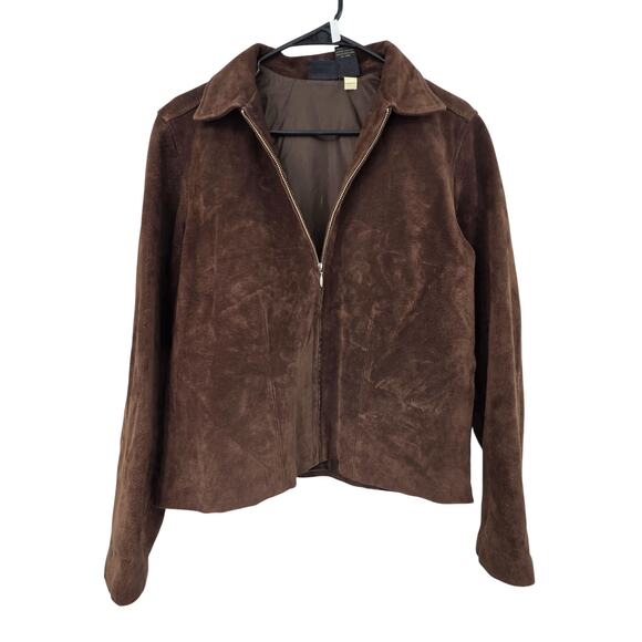 VINTAGE SONOMA MEDIUM LEATHER BOHO SNAKE PAINTED WESTERN LONG SLEEVE JACKET - Picture 2 of 4